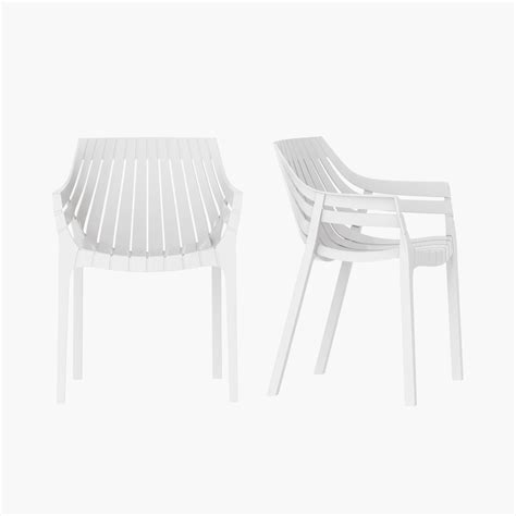 Chauncey Resin Patio Chair (Set of 2), White - Walmart.com