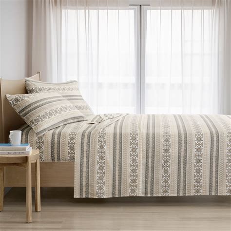 Twin Size Bed Sheets Set, 3-Piece Cozy Cotton Flannel Sheets Set Twin ...