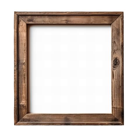 AI generated Wooden picture frame clip art 34932841 PNG