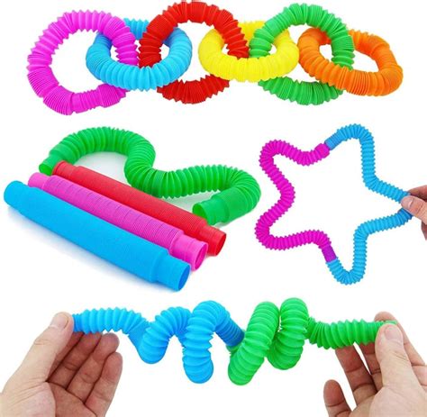 Flexible Plastic Color Telescopic Tube Pop Tube Stretch Tube -1 Random ...