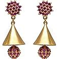 joyalukkas 22k Yellow Gold Jhumki Earrings for Women : Amazon.in: Jewellery