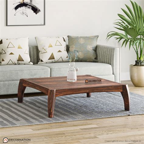 DecorNation Medora Solid Wooden Coffee Table/Centre Table - Centre ...