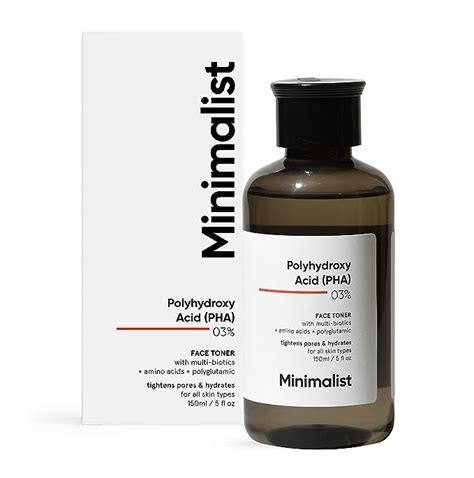 Buy Minimalist Pha 3% Alcohol Free Face Toner, 150 Ml | Pore Tightening ...
