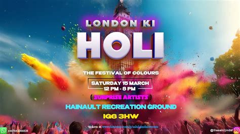LONDON KI HOLI 2025?, Hainault Recreation Ground, London, 15 March 2025 ...