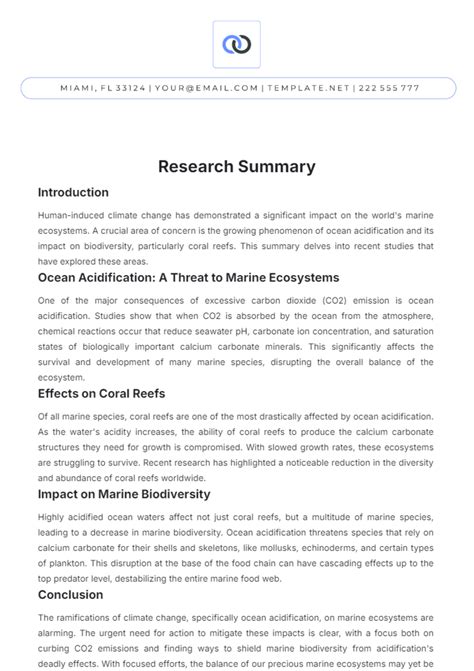 Image result for Summary Example