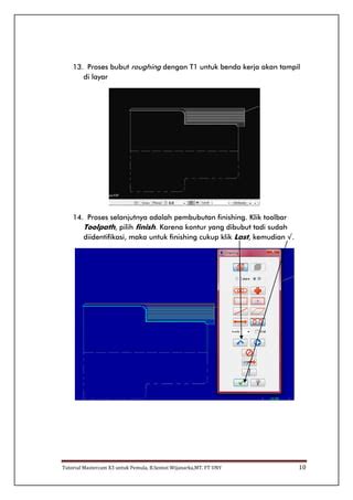 Image result for Mastercam Tutorial 3 Exercise
