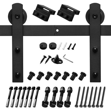 Boyel Living 10ft Black Sliding Barn Door Kit for Single Door India | Ubuy