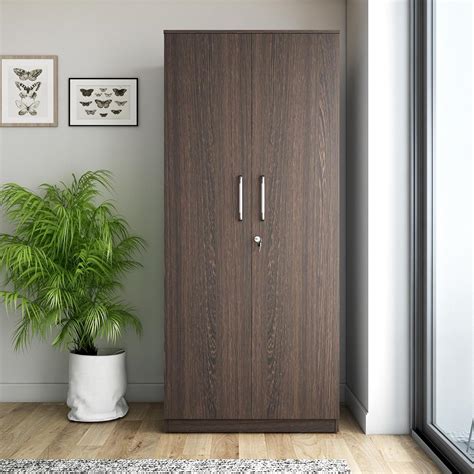 Take Interio Avenue Two Door Wardrobe Engineered Wood Wardrobe with ...