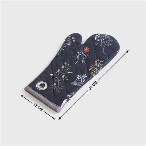 Buy Mandarin-Modern Retreat Multicolour Printed Oven Mittens - 17x31cm ...