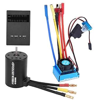 Brushless Motor, 3650 Motor 3100KV Brushless ESC Program Card Set ...