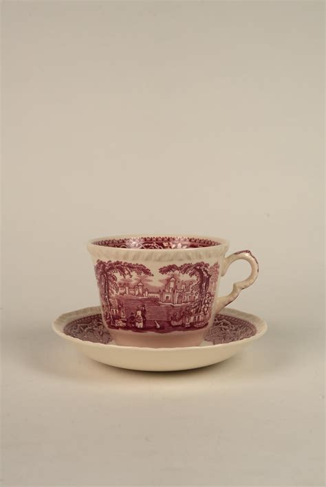 Set of 5 | Antique Mason's Vista Large Tea Cups & Saucers – Lazy Suzan Home