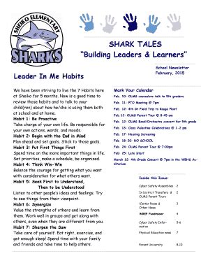Fillable Online SHARK TALES Fax Email Print - pdfFiller