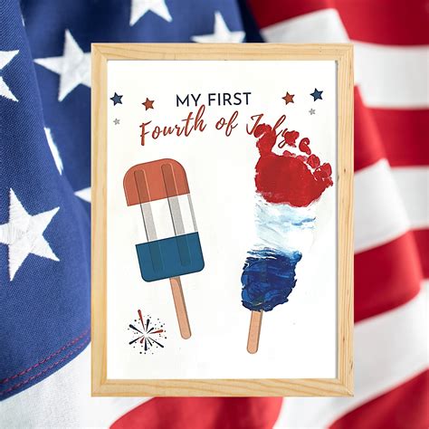 Independence Day Footprint Craft | 4th of July Activities | Made By ...