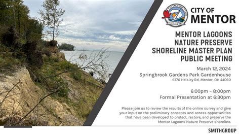 PUBLIC MEETING: Mentor Lagoons Nature Preserve Shoreline Master Plan ...