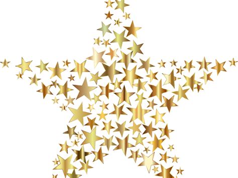 Transparent Background Gold Star Png Clipart - Large Size Png Image ...