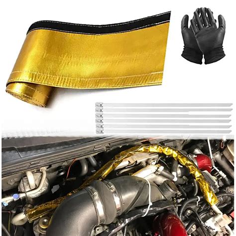 Buy DEGEOBERLIN Heat Shroud Sleeving Exhaust Heat Shield Fuel line Wire ...