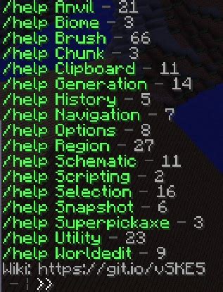 Image result for Minecraft World Edit Commands