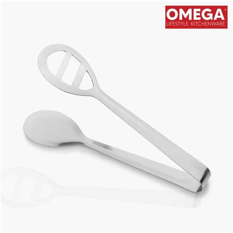 Buy OMEGA Stainless Steel Slotted Tong from Omega at just INR 1105.0