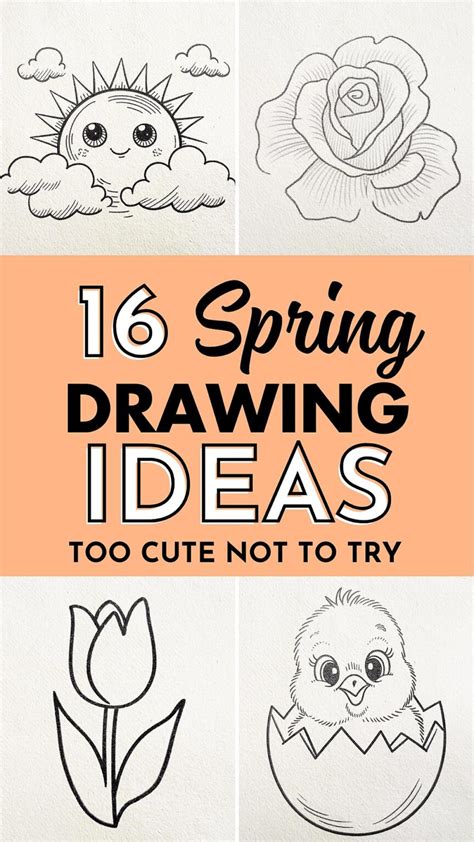 Easy Spring Drawing Ideas