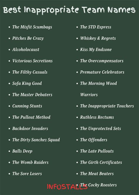 Image result for Inappropriate Group Names