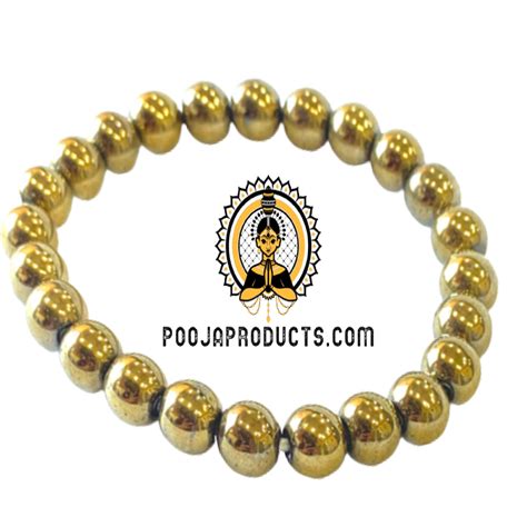 Golden Pyrite Bracelet 8MM – PoojaProducts.com