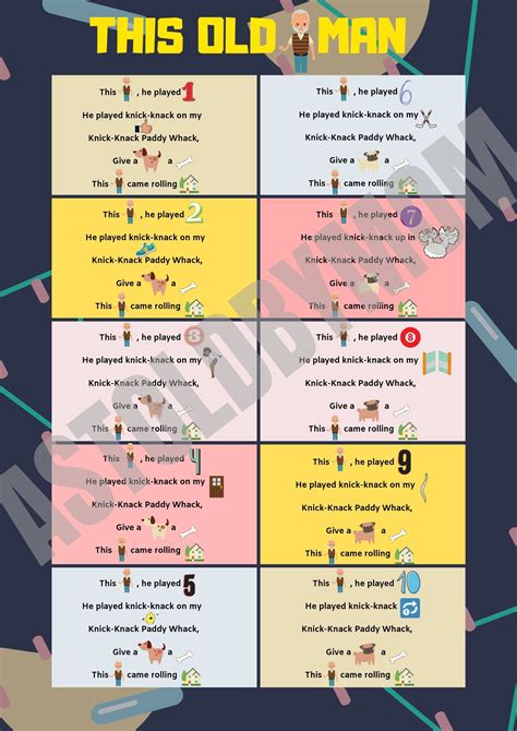 This Old Man | Nursery rhymes lyrics, Nursery rhymes, Nursery rhymes ...