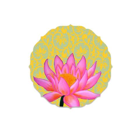 Lotus Flower Wall Plate-Green | RWA 022 – Shaakh