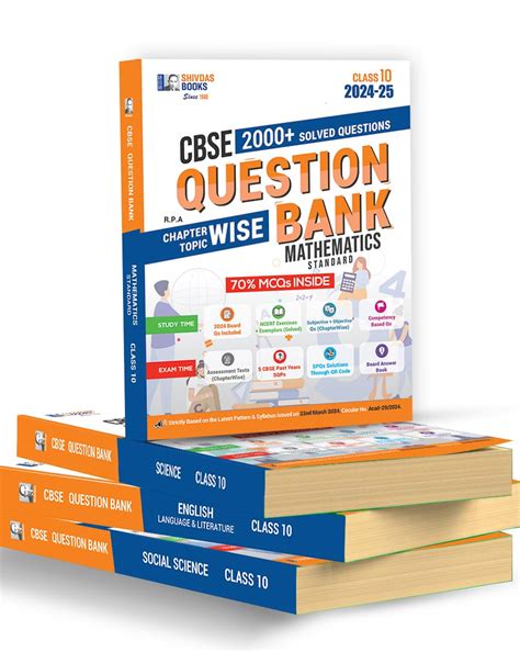 Shivdas CBSE Class 10 (Pack of 4) Mathematics Standard Science Social ...