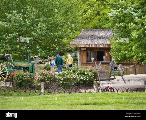 the Fishing pole rental at Deanna Rose Children's Farmstead in Overland ...