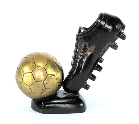 Buy ESPLANADE Beautiful Brass Decorative Soccer Ball and Shoe Showpiece ...