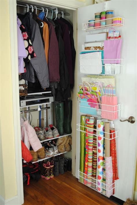 The Chronicles of Home: Coat Closet and Wrapping Paper Organization ...