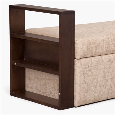 Buy Delport Fabric Bench with Storage - Beige from Home Centre at just ...