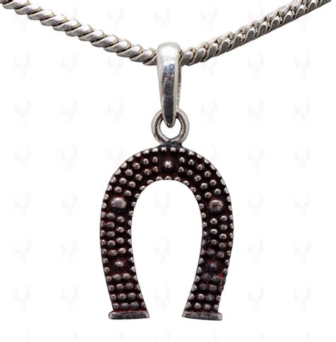 Buy Gehna Jaipur Lucky Horseshoe Charms Pendant Made in 925 Sterling ...