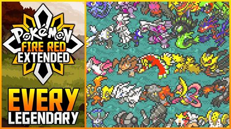 Pokemon Fire Red Extended - Every Legendary From Gen 1-8! (2022) - YouTube