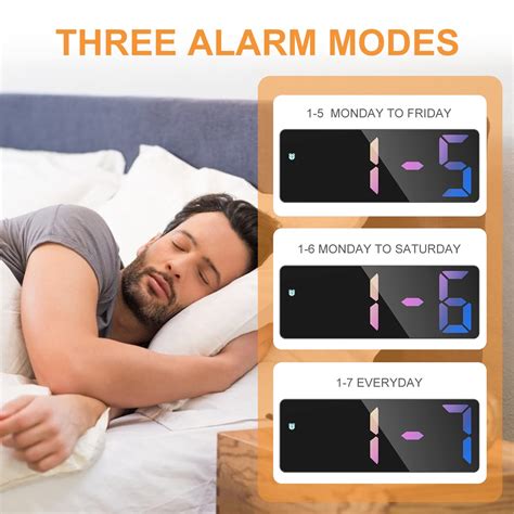 Buy JXTZ Digital Alarm Clock, LED Alarm Clocks for Bedroom, Desk Clock ...