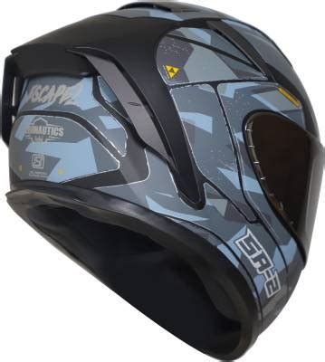 Steelbird SA-2 Escape ISI Certified Full Face Graphic Helmet Motorbike ...