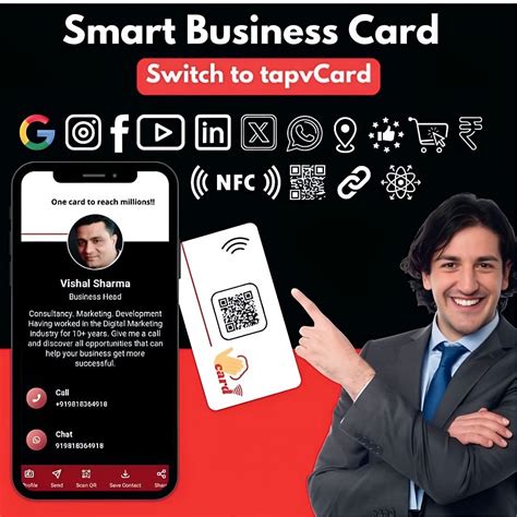 Create a Digital Business Card with NFC card & QR code - tapvCard
