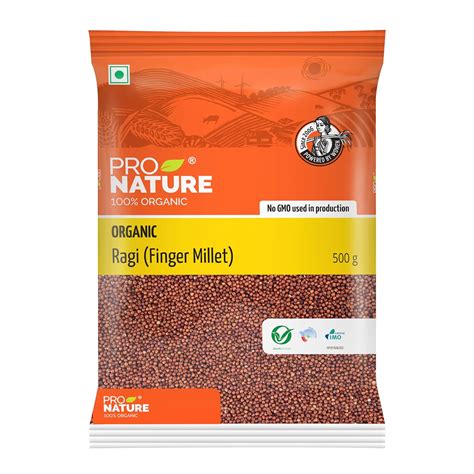 Ragi Mille | Ragi (Finger Millet) - Organic - Non GMO - Pro Nature - 5 ...