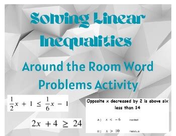 Linear Inequalities Maths Tutor 的图像结果