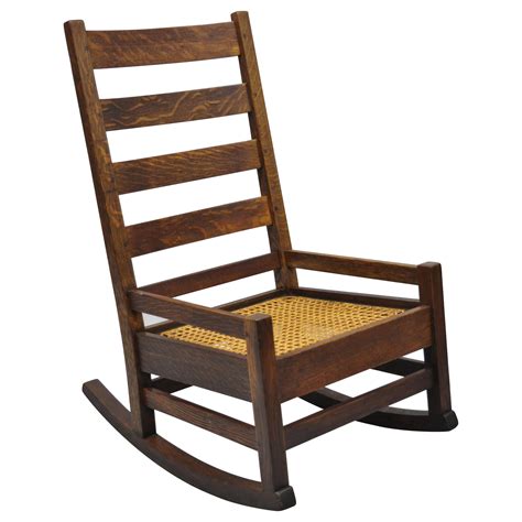 Ladder Back Shaker Rocking Chair at 1stDibs