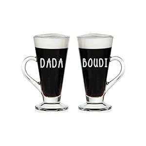 Buy TheYaYaCafe Yaya Cafe™ Glass Tea Cups, Coaster Set of 4 Online at ...