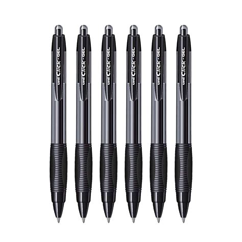 uni-ball Click Gel XSGR7 0.7mm Retractable Gel Pen | Black Ink, Pack of ...
