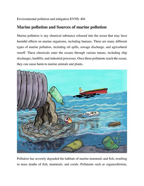 Marine pollution and Sources of marine pollution - There are many ...
