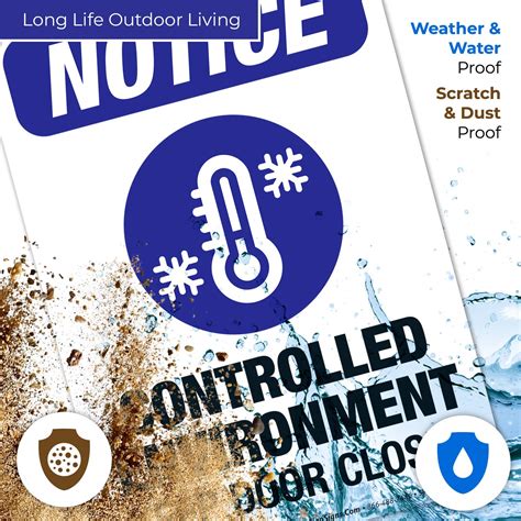 Buy Controlled Environment Keep Door Closed Sign, ANSI Notice Sign ...