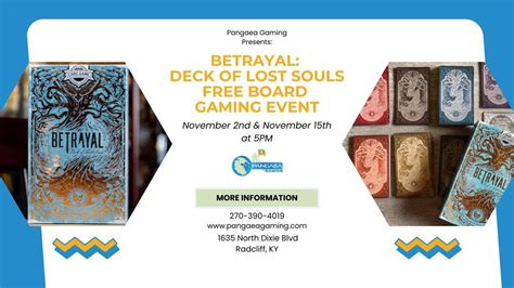 Pangaea Gaming Presents: Board Gaming Event, 1635 N Dixie Blvd ...