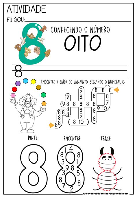 Pinterest em 2025 | Atividades, Atividades numerais, Atividades letra e