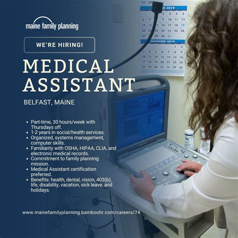 #hiring #hiring #medicalassistant #healthcarejobs #belfastme #mainefamilyplanning # ...