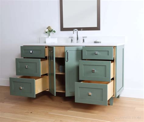Bridgeport 60" Sage Green Bathroom Vanity - Teodor Vanities United ...