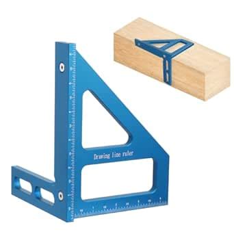 KETIPED 6" Imperial 3D Multi-Angle Measuring Ruler,45/90 Degree ...