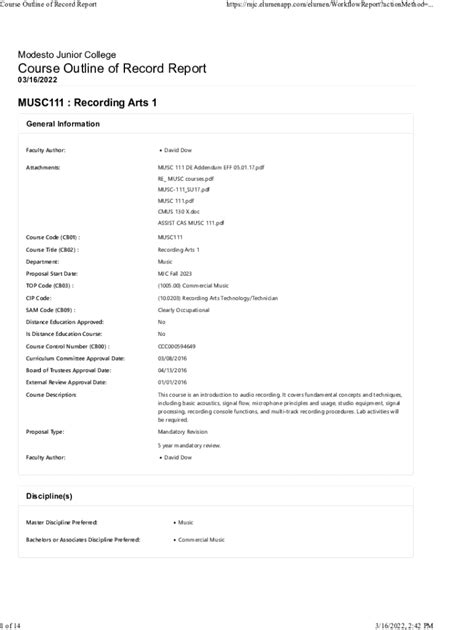 Fillable Online www.mjc.edu governance curriculumModesto Junior College ...